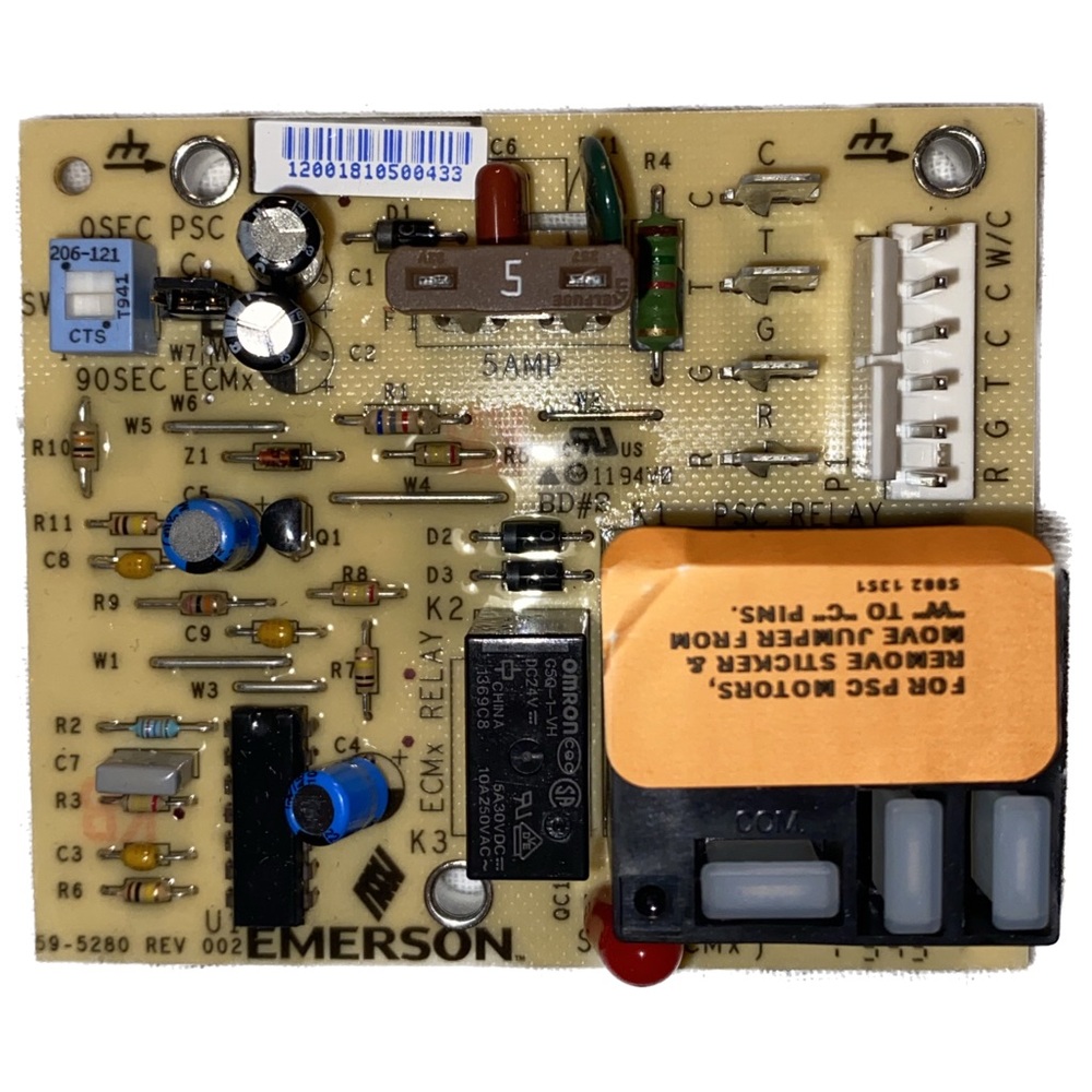White Rodgers Emerson 3-in-1 Carrier Single Stage Air Handler Control 48M55-751